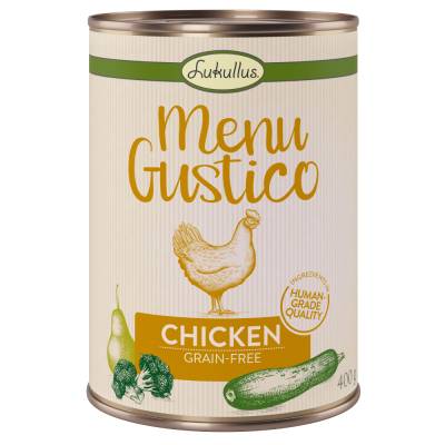 Lukullus Menu Gustico - Huhn mit Brokkoli, Zucchini und Birne - 6 x 400 g von Lukullus