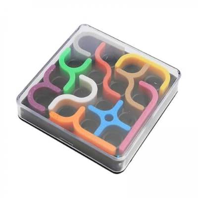 Luwecf 2X Geometrisches Knobelspiel Set, Rätsel Spiel für Kinder, Denksport Herausforderung von Luwecf