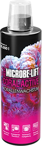MICROBE-LIFT Coral Active - 473 ml - Korallenbooster für Steigerung von Wachstum & Farbenpracht bei Steinkorallen & Muscheln in Meerwasseraquarien. von MICROBE-LIFT
