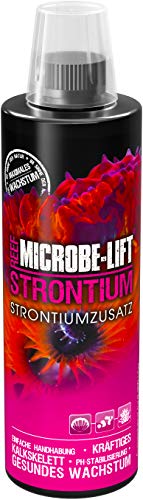 MICROBE-LIFT Strontium - 473 ml - Fördert die Gesundheit und das Wachstum von Korallen im Meerwasseraquarium durch gezielte Strontiumzugabe. von MICROBE-LIFT