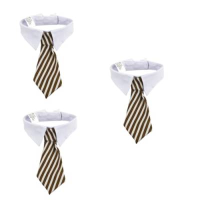 MILISTEN 3St verstellbare Haustierkrawatte Zubehör Krawatte für Kinder Krawatten für Kinder Hunde Krawatte Hundehalsband mit Krawatte Hund Krawatte einstellbar binden kleine Krawatte von Milisten