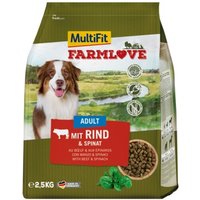 MultiFit Farmlove Adult 2,5kg Rind & Spinat von MultiFit