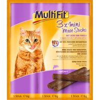 MultiFit Mini Meat Sticks 25x3x6g Lachs und Forelle von MultiFit
