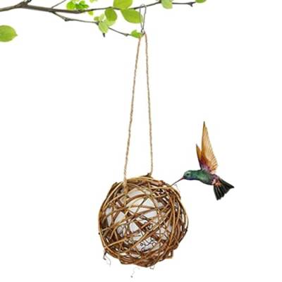 Kolibri-Nisthaus – Kolibri-Nistmaterial, nachfüllbare Vogel-Niststation für den Außenbereich, Kolibri-Haus für Vogelbeobachtung, Vogelliebhaber von NUDGE
