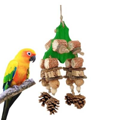NUDGE Vogelspielzeug | Papageienkäfig-Spielzeug | Kauspielzeug für Papageien, Papageienkäfig, Spielzeug für Papageienkäfige, Sittiche, Nymphensittiche von NUDGE