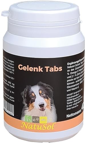 NatuSol Gelenk Tabs für Hunde - natürliche Unterstützung des Gelenkstoffwechsels- von NatuSol