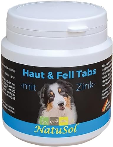 NatuSol Haut & Fell Tabs - mit Zink für Hunde von NatuSol