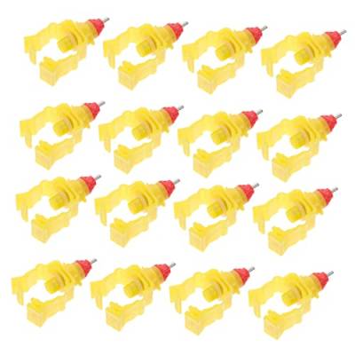 OFFSCH 20st Hühnertränke Automatische Zuführung Wasserspender Für Küken Hühnerwasserdüse Hühnertrinknippel Automatische Nippeltränke Kükenfresser Huhn Trinkschnabel von OFFSCH