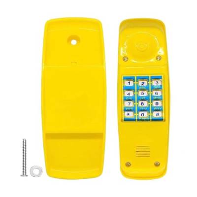 Oshhni Spielplatz Schaukel Set Telefon Outdoor Ausrüstung Pretend Spielen für Pädagogisches Geschenk, Gelb von Oshhni