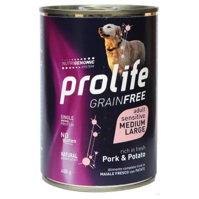 Prolife Dog Wet Sensitive Schwein - 6 x 400 g von Prolife