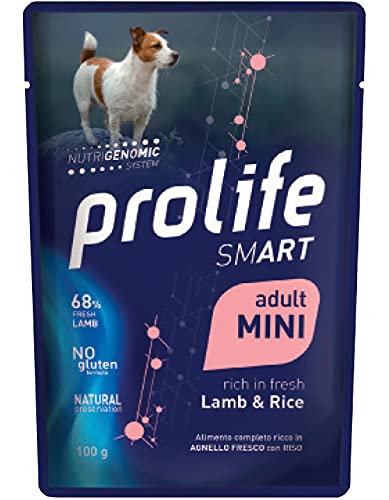 Prolife Smart Adult Lamb & Rice - Mini - Lamm & Reis in 100 Gramm Beuteln von Prolife