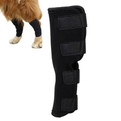 Pzuryhg Hunde-Kniebandage – verstellbare bequeme elastische Hundebeinmanschette – schützende Hunde-Hinterbein-Bandage, Hundearmmanschette, Hunde-Ellenbogenschutz für alle Jahreszeiten, kleine, von Pzuryhg
