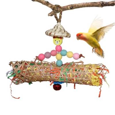 Pzuryhg Vogelhäcksler Spielzeug – Vogel geschreddertes Papier Papageienkäfig Aktenvernichter Spielzeug für kleine Papageien – buntes und niedliches geschreddertes Papier, stabiles von Pzuryhg