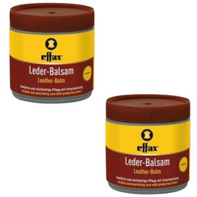RL24 Effax - Leder-Balsam | Lederfett mit Bienenwachs | pflegt das Leder | Lederwachs für perfekten Glanz | feuchtigkeitsabweisende Lederpflege | 2 x 500 ml Dose (2er Set) von RL24