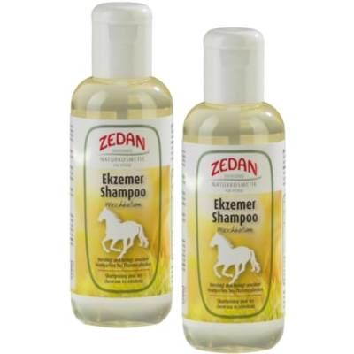 RL24 Zedan - Pferdeshampoo | Ekzemershampoo für Pferde | Waschbalsam reinigt schonend | Mähnenshampoo mit D-Panthenol, Betain, Rosmarinsöl | bei Schuppen & Juckreiz | 2 x 250 ml Flasche (2er Set) von RL24