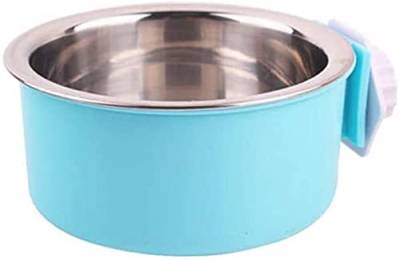 Pet supplies Crate Dog Bowl Removable Stainless Steel Chicken House Cup Hanging Pet Cage Bowl Dog Small Water Food Feeder Rabbit Bird Blue Pet Supplies von RXL