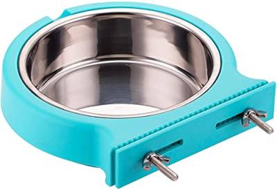 RXL Pet supplies Crate Dog Bowl,Removable Stainless Steel Dog Bowl Hanging Pet Cage Bowl Coop Cup Large Water Food Bowl for Dogs Cats Rabbits (Size : L) von RXL