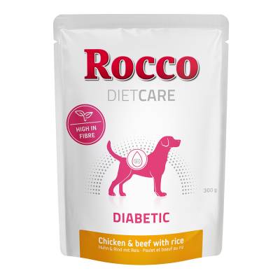 Rocco Diet Care Diabetic Huhn & Rind mit Reis 300 g - Pouch 6 x 300 g von Rocco Diet Care