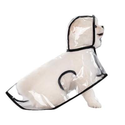 Rurunklee Hunde-Regenjacke,Hunde-Regenmantel,Atmungsaktiver, Leichter Hunde-Regenponcho für den Außenbereich | wasserdichte Haustier-Regenmäntel, tragbarer transparenter Hunde-Regenmantel, Regenjacke von Rurunklee