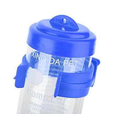 Seacanl Chinchilla Wasserspender aus Kunststoff, für Hamster, tragbar, leicht, für Kaninchen, kleine Haustiere (blau) von banapoy