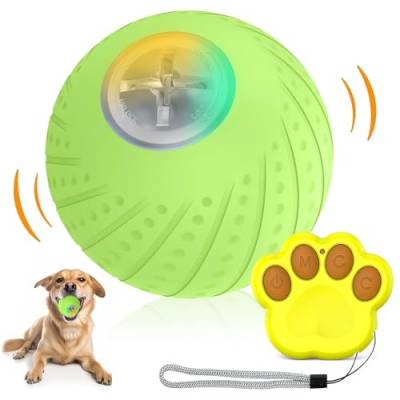 Shengruili Interaktives Hunde Ball Spielzeug,Selbstrollender Ball Hund,Interaktives Hundespielzeug Ball,Intelligente Hundespielzeug Ball,Strapazierfähiger Automatisch Rollender Ball für Welpen von Shengruili