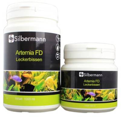 Silbermann Artemia FD - gefriergetrocknete Salinenkrebse als Würfel (1000 ml) von Silbermann