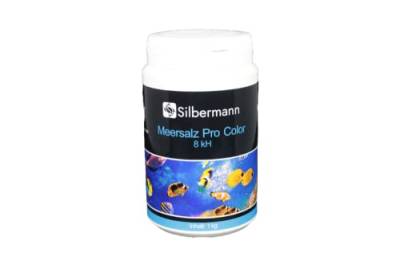 Silbermann Meersalz pro Color, 8 KH für Meerwasseraquarium, Riffaquarium, in verschiedenen Größen (1 kg Dose) von Silbermann
