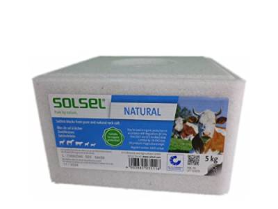 Solsel Leckstein Salzleckstein 5 kg für Rinder Schafe Pferde Wild Ziegen (2X 5kg GP 1,06€/kg) von Solsel