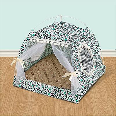 Panjzylds summer pet bed 360-degree full enveloping cat kennel kennel ventilated window double-sided mat, moisture-proof and mould-proof cat and dog tent 48* 48cm von Stafeny