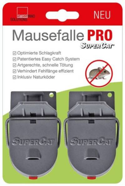 2x Swissinno® Mausefalle SuperCat PRO mit Naturköder, die blitzschn... von Swissinno
