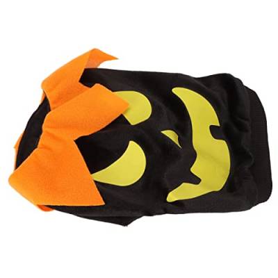 Syrisora ​​Halloween-Hunde-Shirt, Süße Kürbisgeister, Weiche, Elastische Haustier-Cosplay-Kleidung für Kleine und Mittelgroße Hunde und Katzen (Schwarz) von Syrisora