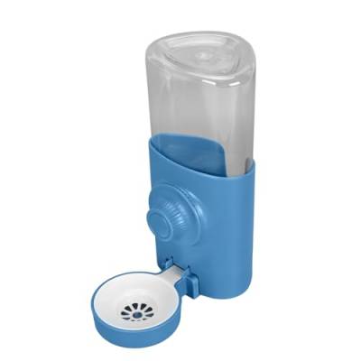 Syrisora ​​Haustier-Wasserspender, 600 Ml, Große Kapazität, Anti-Nass-Auslauf, Hängender Automatischer Wasserspender für Kleine Haustiere (Blau) von Syrisora