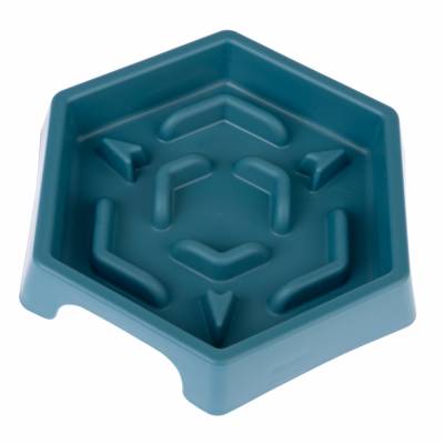 TIAKI Slow Feeder Blue Hexagon - 450 ml von TIAKI