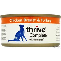 Sparpaket Thrive Complete 24 x 75 g - Hühnerbrust & Truthahn von Thrive