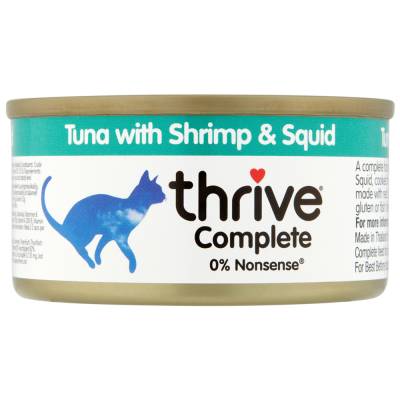 Sparpaket Thrive Complete 24 x 75 g - Thunfisch mit Garnelen & Tintenfisch von Thrive