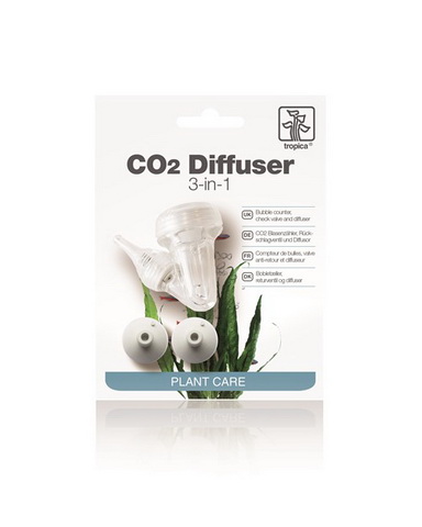 Tropica CO2 diffuser - 3 in 1, Blasenzähler, Rückschlagventil und keramischer Diffusor von Tropica