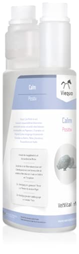 VetVital Viequo Calm Positive | 1 Liter | Ergänzungsfuttermittel für Pferde | Zur Unterstützung in Stresssituationen, der Konzentrationsfähigkeit und Belastbarkeit von VetVital