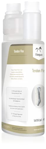 VetVital Viequo Tendon-Flex | 1000 ml | Flüssiges Ergänzungsfuttermittel für Pferde | Enthält Vitamine, Mineralien und Spurenelemente | Kann die Kollagenproduktion unterstützen von VetVital