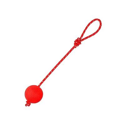 Ball mit Seil Hundespielzeug - Gummiseilbälle für Hunde - Elastisches, solides Kauspielzeug zum Trainieren des Fangens und Apportierens, Hundespielzeug mit Ball am Seil für kleine bis große Visiblurry von Visiblurry