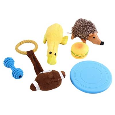 Visiblurry Quietschende Spielzeuge für Hunde, Beißspielzeug für Welpen, Weiches Haustier-Hunde-Plüschspielzeug für kleine mittelgroße Rassen im Innenbereich zum Kauen und Spielen von Visiblurry