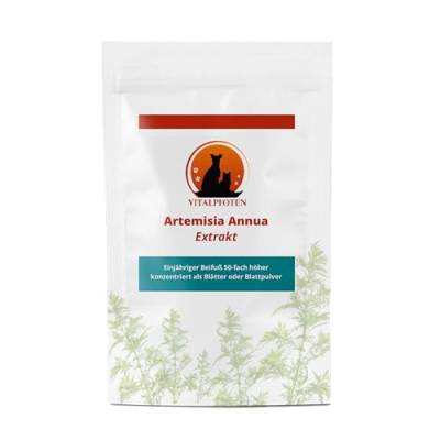 Vitalpfoten Artemisia Annua 50:1 Ratio-Extrakt für Hunde und Katzen 20g, hochkonzentriertes Extrakt Pulver zur direkten Anwendung oder Mischung, höchste Qualität inkl. Dosierlöffel von Vitalpfoten