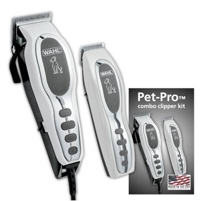 WAHL Pet-Pro Clipper & Trimmer Pet Grooming Combo Kit für Hunde mit leichtem bis dickem Fell, professionelle Qualität Fellpflege zu Hause - Modell 9284 von Wahl