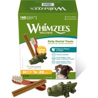 Whimzees by Wellness Mixbox - M: für mittelgroße Hunde (12 - 18 kg, 2 x 28 Stück) von Whimzees