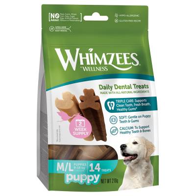 Whimzees by Wellness Sticks für Welpen - Sparpaket: 2 x Größe M/L von Whimzees