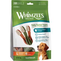 Whimzees by Wellness Toothbrush - L: für große Hunde (18-27 kg, 2 x 6 Stück) von Whimzees