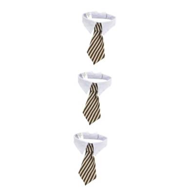 YARNOW 3St verstellbare Haustierkrawatte Hunde Krawatte Hundehalsband mit Krawatte Kinder Krawatten Cartoon-Krawatte Krawatte für Haustiere Hund Krawatte Drucken binden kleine Krawatte von YARNOW