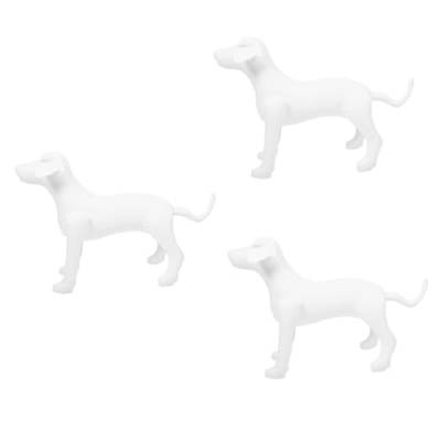 YARNOW 3st Haustierbekleidungsmodell Schaufensterpuppe Für Tierhandlungen Aufblasbarer Hund Stehendes Modell Einer Hundeschaufensterpuppe Hund Kleiderbügel PVC Hund Hund Weiß Requisiten von YARNOW