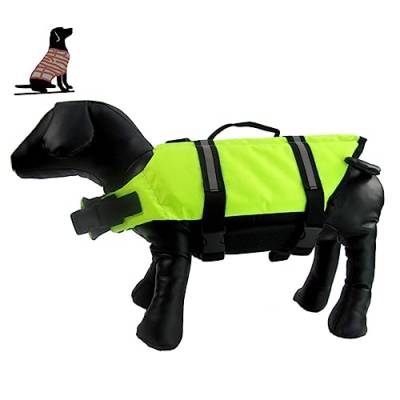 YARNOW Rettungsring Für Haustiere Hund Kleidung Rettungsring Badeanzug Jacke Draussen Sicherheitskleidung Schweißabsorbierendes Haustier Welpe Reflektierend Weste von YARNOW