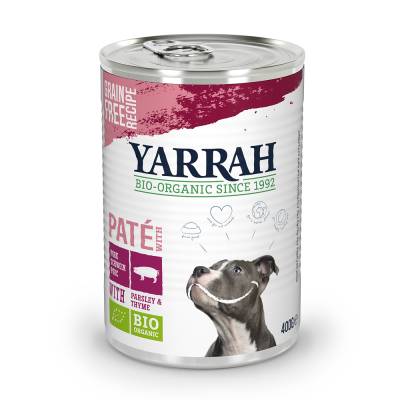 Yarrah Bio Paté mit Schwein - Sparpaket: 6 x 400 g von Yarrah