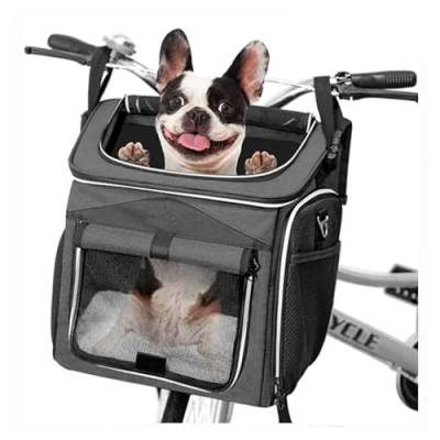Hunde-Fahrradkorb, faltbar, erweiterbar, reflektierend, für Katzen, weiche Seiten, Hundefahrradkorb von ZOLULA